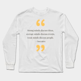 philosophy quotes Long Sleeve T-Shirt